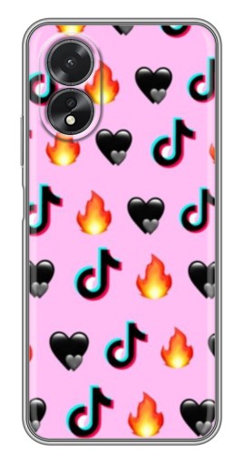 Чехол с печатью "Арт ТикТок" для Oppo A17