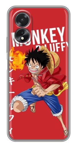 Чехол с печатью "Атакующий D Luffy" для Oppo A17