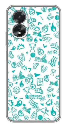 Чехол с принтом "Атрибутика Real Madrid" для Oppo A17