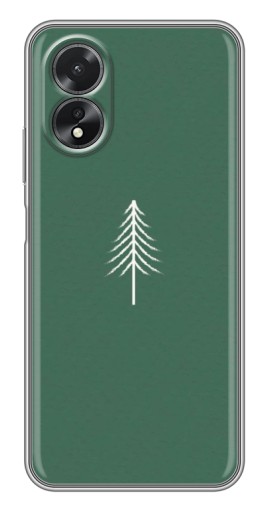 Чехол с картинкой "Белая елка" для Oppo A17