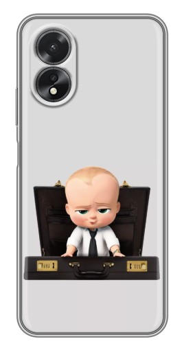 Силиконовый чехол с изображением "Босс с чемоданом" для Oppo A17