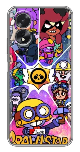 Чехол с печатью "Brawl заставка" для Oppo A17