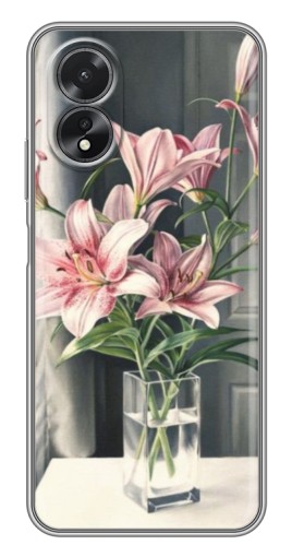 Чехол с принтом "Букет лилии" для Oppo A17