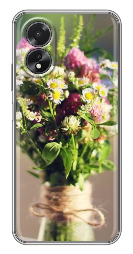 Чехол с картинкой "Букет полевых цветов" для Oppo A17