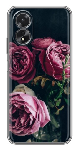 Чехол с печатью "Букет роз" для Oppo A17