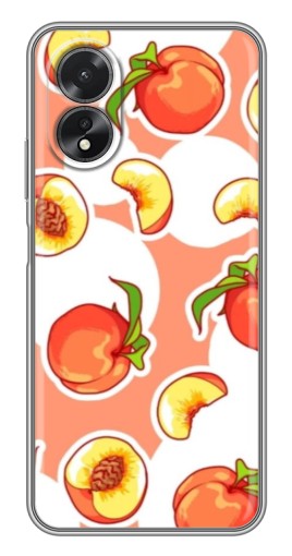 Чехол с принтом "Дольки персиков" для Oppo A17