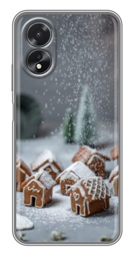 Чехол с картинкой "Домики из пряников" для Oppo A17