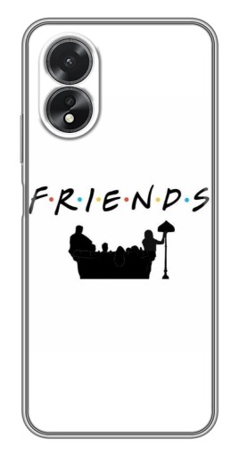 Чехол с принтом "Друзья на диване" для Oppo A17