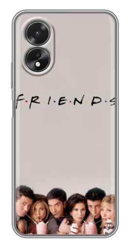 Силиконовый чехол с изображением "Друзья первый сезон" для Oppo A17
