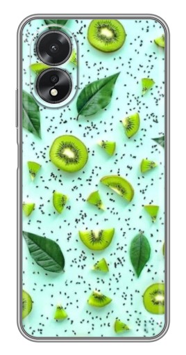 Чехол с картинкой "Фон киви" для Oppo A17