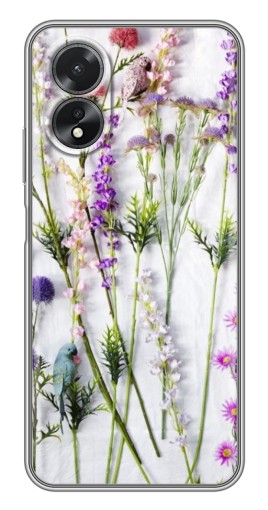Чехол с принтом "Фон полевых цветов" для Oppo A17