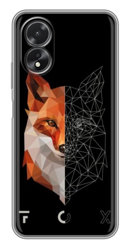 Чехол с печатью "Fox" для Oppo A17