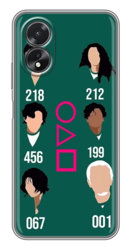 Чехол с печатью "Герои кальмара" для Oppo A17