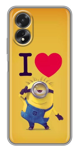 Чехол с печатью "I Love Minion" для Oppo A17