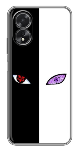 Силиконовый чехол с изображением "Итачи глаза" для Oppo A17