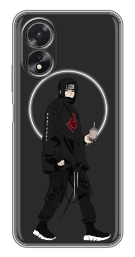 Чехол с принтом "Итачи с напитком" для Oppo A17