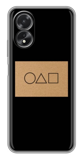 Силиконовый чехол с изображением "Карточка Кальмара" для Oppo A17