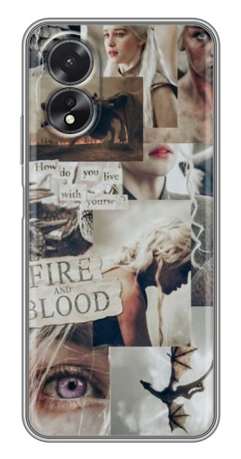Чехол с картинкой "Коллаж Дейнерис" для Oppo A17