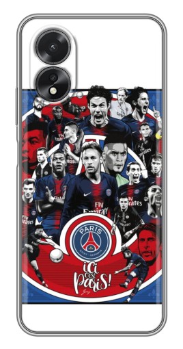 Чехол с печатью "Команда PSG" для Oppo A17