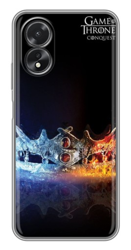 Силиконовый чехол с изображением "Корона" для Oppo A17