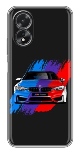 Чехол с принтом "Красочный BMW" для Oppo A17