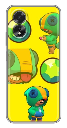 Силиконовый чехол с изображением "Кристалл и Леон" для Oppo A17