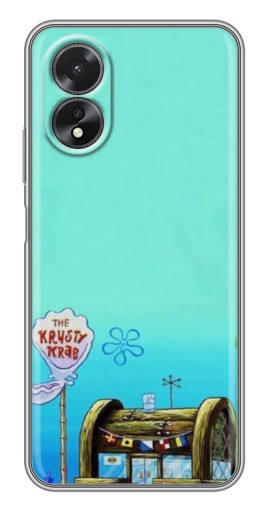 Чехол с печатью "Krusty Krab" для Oppo A17