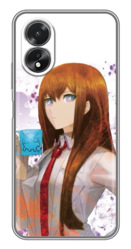 Чехол с печатью "Курису с чашкой" для Oppo A17
