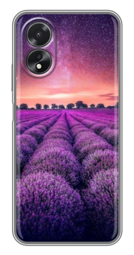 Чехол с принтом "Лавандовое поле" для Oppo A17