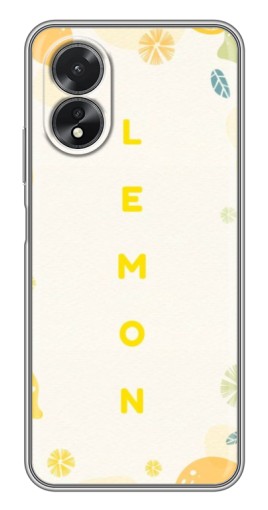 Чехол с печатью "Lemon" для Oppo A17