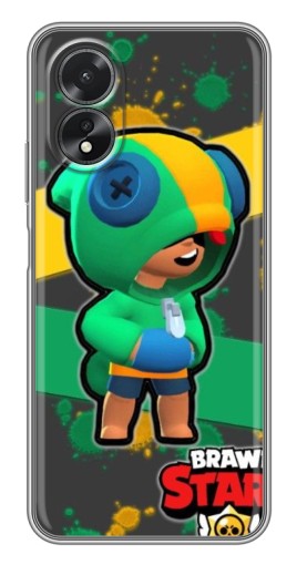 Чехол с картинкой "Leon Brawl Stars" для Oppo A17