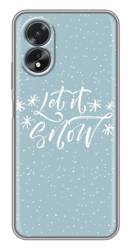 Чехол с принтом "Let it Snow" для Oppo A17