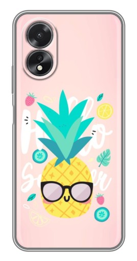 Чехол с печатью "Летний ананас" для Oppo A17