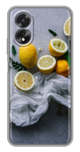 Силиконовый чехол с изображением "Лимонное настроение" для Oppo A17