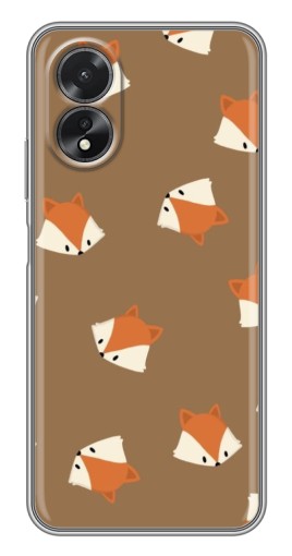 Чехол с печатью "Лисёнки" для Oppo A17