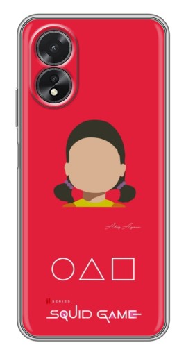 Силиконовый чехол с изображением "Лицо куклы" для Oppo A17