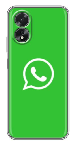 Чехол с печатью "Лого Вацап" для Oppo A17