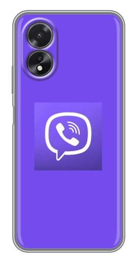 Чехол с картинкой "Лого Viber" для Oppo A17