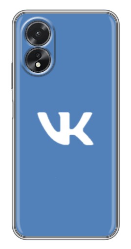 Чехол с картинкой "Лого ВК" для Oppo A17