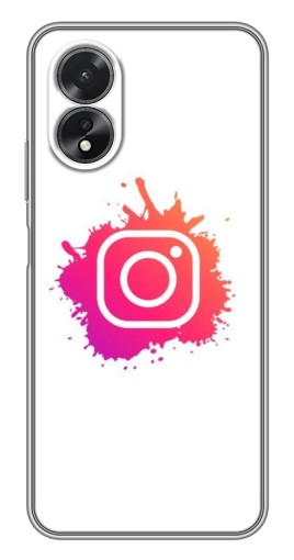 Силиконовый чехол с изображением "Логотип Инсты" для Oppo A17