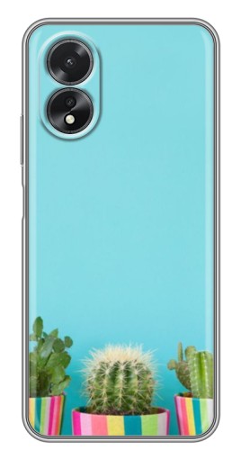 Чехол с принтом "Маленькие кактусы" для Oppo A17