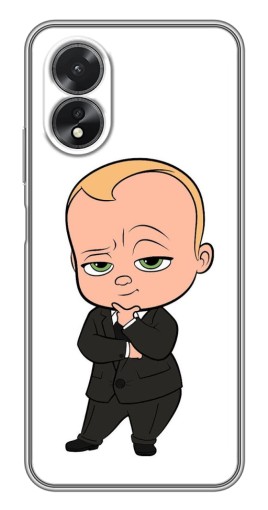 Силиконовый чехол с изображением "Маленький Босс" для Oppo A17