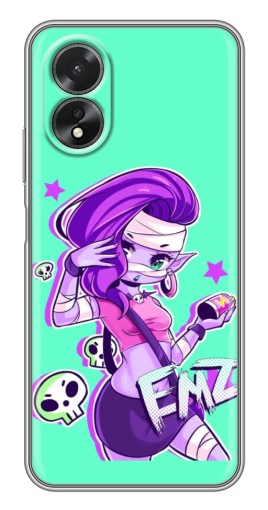 Чехол с печатью "Милая Emz" для Oppo A17