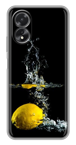 Силиконовый чехол с изображением "Мокрый Лимон" для Oppo A17