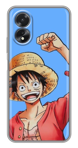 Чехол с картинкой "Молодой Манки де Луффи" для Oppo A17