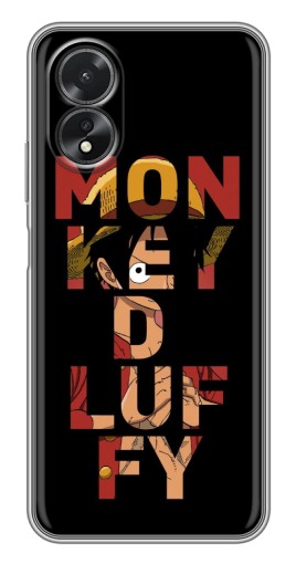 Чехол с печатью "Monky d Luffy" для Oppo A17
