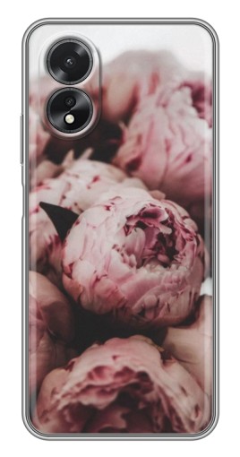 Чехол с печатью "Нежные пионы" для Oppo A17