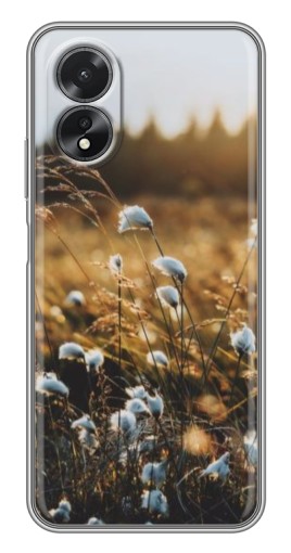 Чехол с принтом "Нежные полевые цветы" для Oppo A17