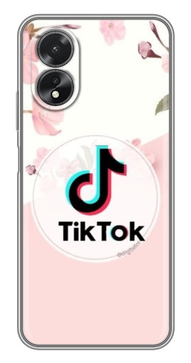 Силиконовый чехол с изображением "Нежный принт" для Oppo A17