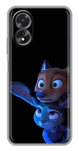 Силиконовый чехол с изображением "Ник и Джуди" для Oppo A17